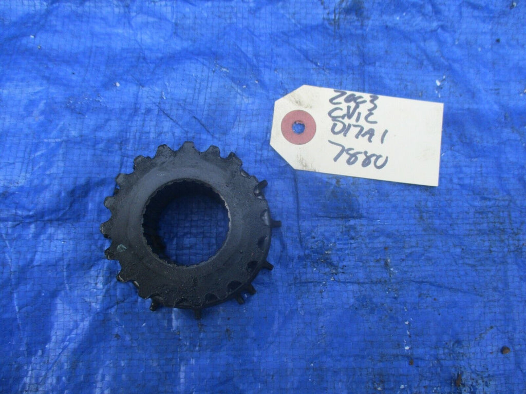 01-05 Honda Civic engine timing gear fluctuation pulley motor D17 D17A1 D17A2