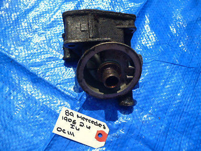 87-93 Mercedes Benz 190E I6 2.6L oil filter housing assembly OEM 16 102 049 226