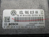 2015 Volkswagen Jetta 2.0 diesel engine computer ECM 03L 906 019 HH Bosch ECU