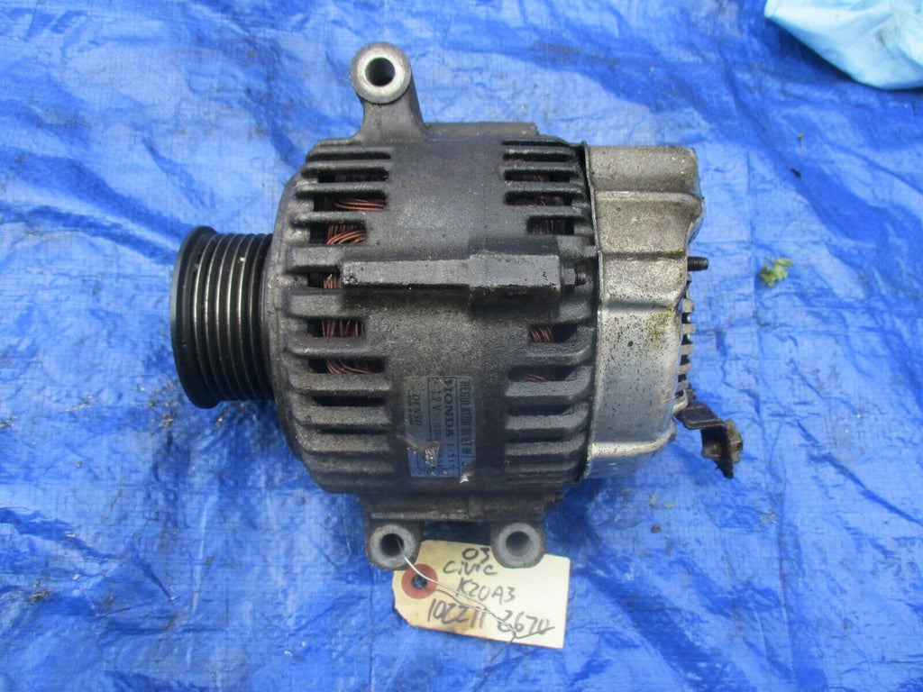 02-06 Acura RSX K20A3 OEM Honda Denso alternator CJX67 102211-2670 K20