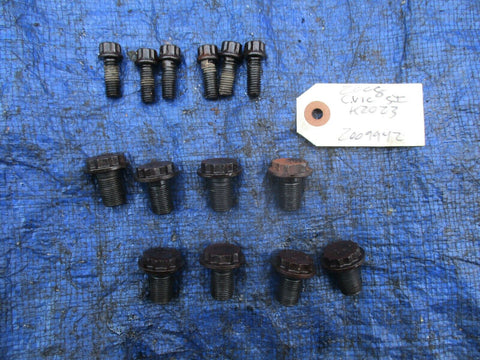 06-11 Honda Civic SI K20Z3 flywheel pressure plate bolt set engine motor OEM K20