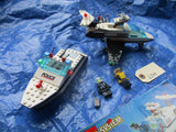 1993 Lego 6344 Police jet speed justice boat air plane vintage complete set