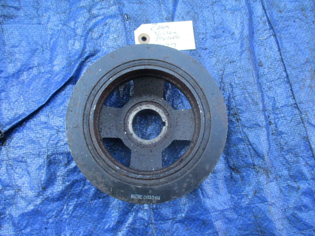 2009 Nissan Murano crankshaft pulley assembly harmonic balancer crank engine OEM