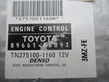 2004 Toyota Sienna 3.3 engine computer 89661-08093 ECU ECM TN275100-1160 PCM