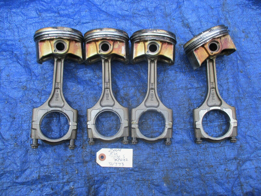 02-04 Acura RSX Type S K20A2 pistons and rods engine motor OEM PRB set JU773