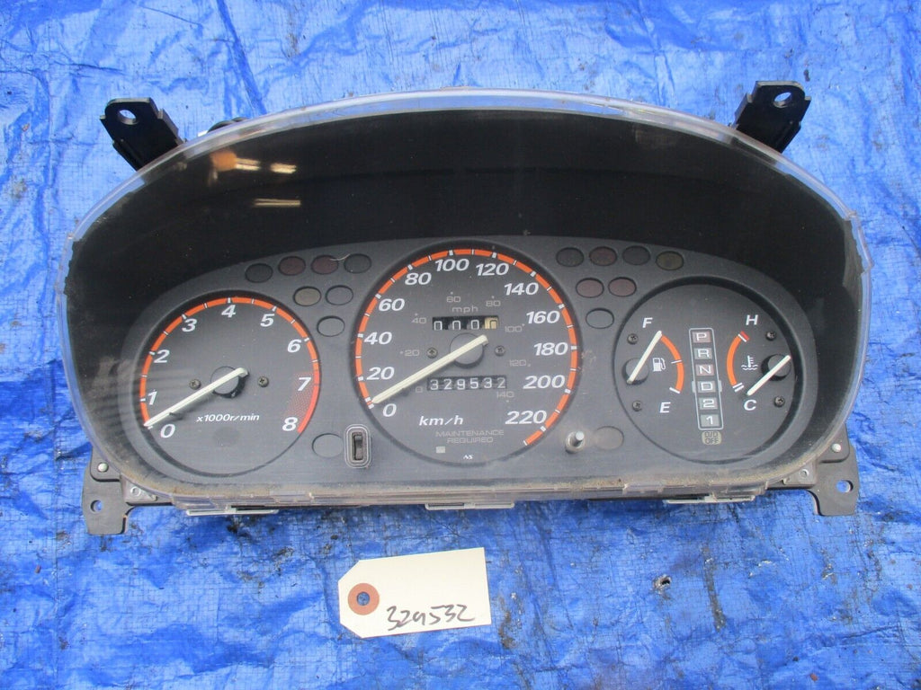 97-01 Honda CRV automatic instrument gauge cluster speedo OEM RARE KMH Canadian