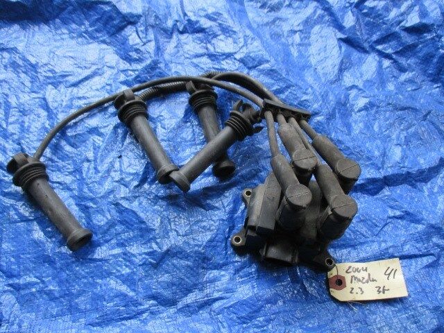 03-05 Mazda 6 ignition coil wire set 4 cylinder engine motor OEM 2.3 L 3G