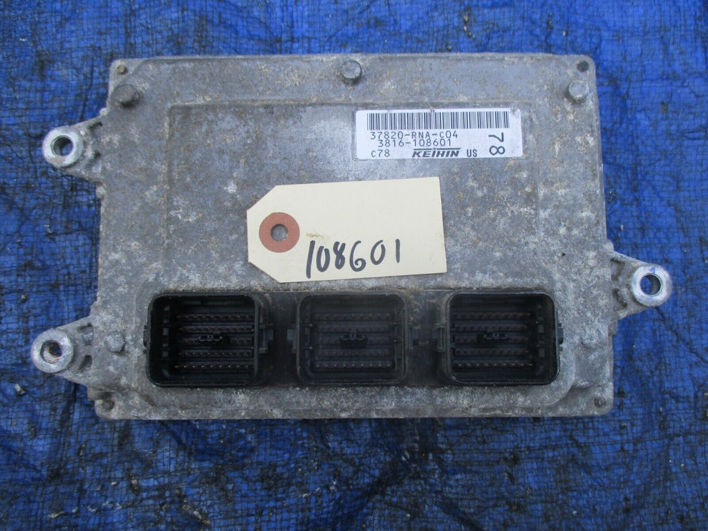 06-08 Honda Civic engine computer ecu manual transmission 37820-RNA-C04 OEM 01