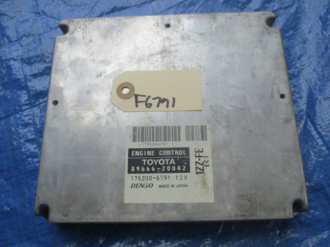 2001 Toyota Celica GT engine computer ECU ECM 89666-20042 175200-6791 DENSO PCM