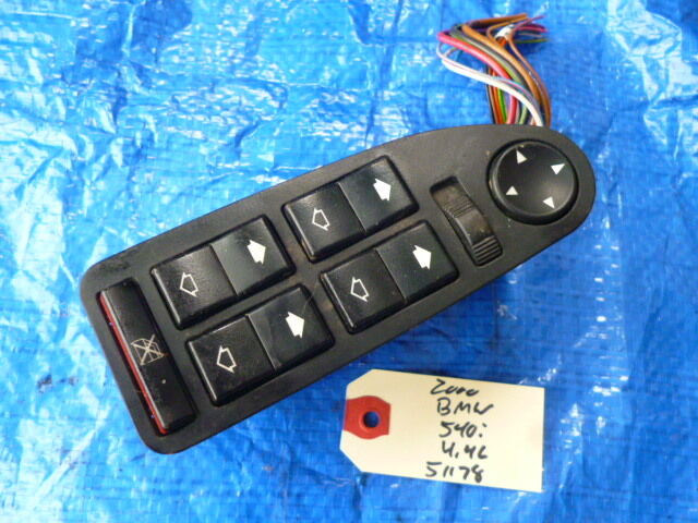 97-03 BMW 540i driver master window switch assembly OEM LH 