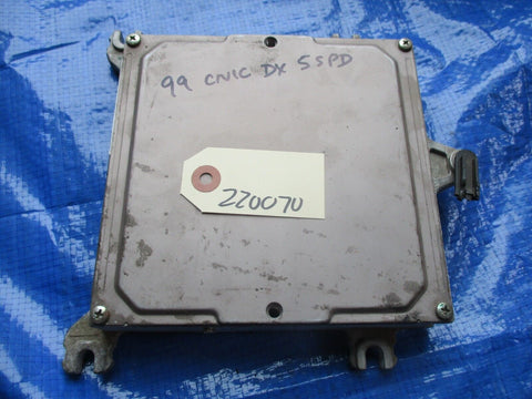 99-00 Honda Civic D16Y7 engine computer ecu obd2a 37820-P2E-C12 manual 220070