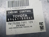 2001 Toyota Sienna 3.0 engine computer 89661-08061 ECU ECM TN175200-7491 PCM