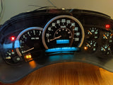 03-04 Cadillac Escalade instrument gauge cluster speedo OEM 15182143 KMH RARE