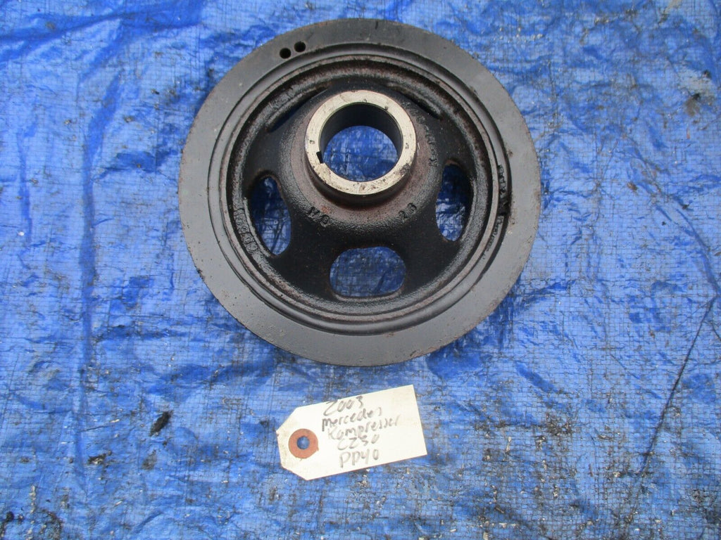 2003 Mercedes Benz C230 Kompressor harmonic balancer crank pulley engine motor