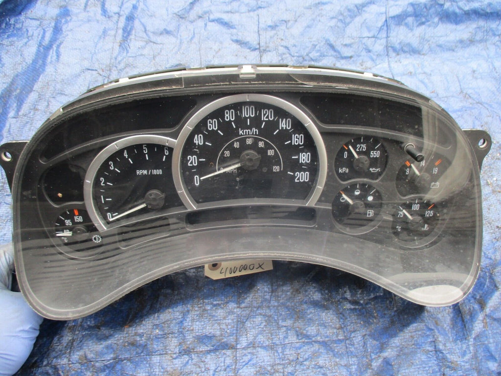 03-04 Cadillac Escalade instrument gauge cluster speedo OEM 15182143 KMH RARE