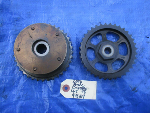 2006 Porsche Cayenne 4.5 V8 left side camshaft cam gear set VTC gear OEM 948105