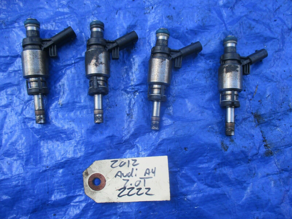 2012 Audi A4 2.0 turbo OEM fuel injectors set  06H906036G engine motor 2.0T 2222