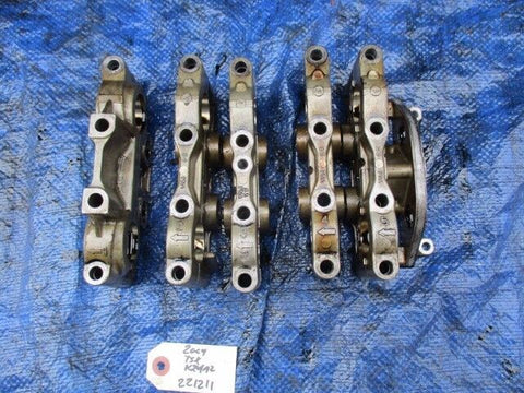 04-08 Acura TSX K24A2 cylinder head cam caps K24 engine motor OEM 221211