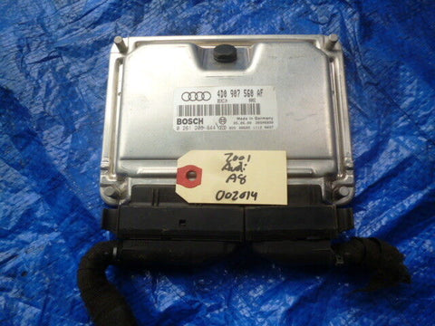 2001 Audi A8 Engine Computer ECU 4D0 907 560 AF Bosch 0 261 206 844