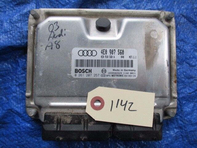 2003 Audi A8 engine computer ECM ECU OEM 4E0 907 560 Bosch 0 261 207 257 OEM