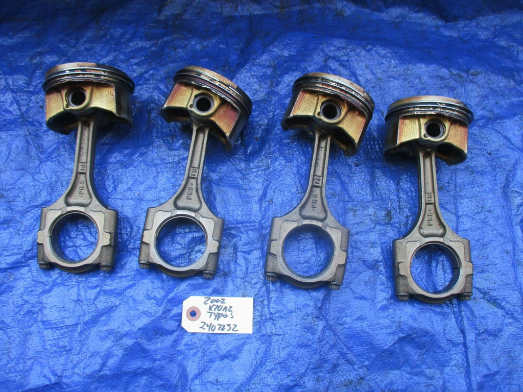 02-04 Acura RSX Type S K20A2 pistons and rods engine motor OEM PRB set 2407232