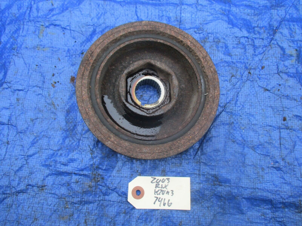 02-06 Acura RSX base crankshaft pulley crank engine motor K20A3 K20 OEM 7466