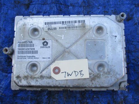 2012 Dodge Caravan 3.6L engine computer ecu ecm P05150657AA OEM Chrysler 7WDB