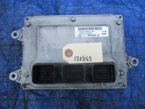 06-08 Honda Civic engine computer ecu manual transmission 37820-RNA-C08 OEM 63