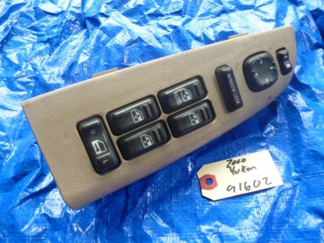 00-02 GMC Yukon driver master power window switch OEM LH 91602 tan