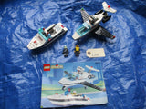 1993 Lego 6344 Police jet speed justice boat air plane vintage complete set