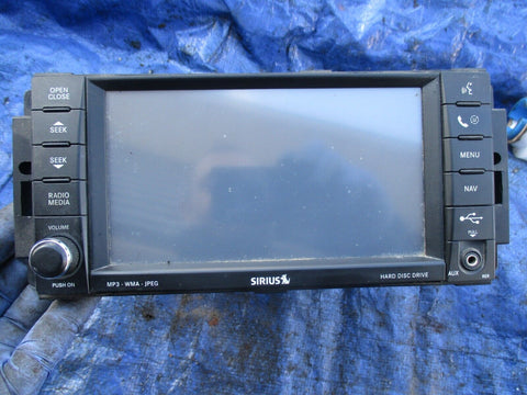 2008 Dodge Caravan RER cd player radio assembly unit OEM sirius MP3 navigation