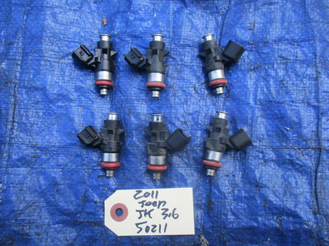 2012 Jeep Wrangler JK 3.6 fuel injectors set OEM 0280158233 Dodge 05184035AD V6