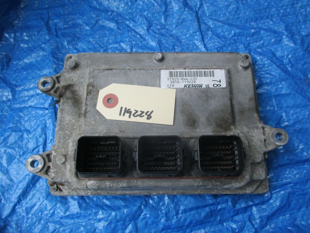 06-08 Honda Civic engine computer ecu manual transmission 37820-RNA-C05 OEM 8