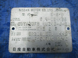 1998 Nissan 240SX S14 JDM chassis model ID tag collector piece SR20 DET RARE