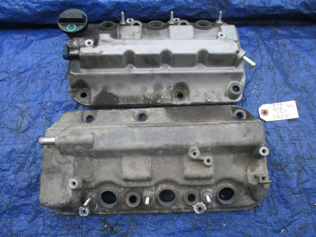 09-11 Acura TL J37A4 engine valve cover assembly set front and rear OEM R70