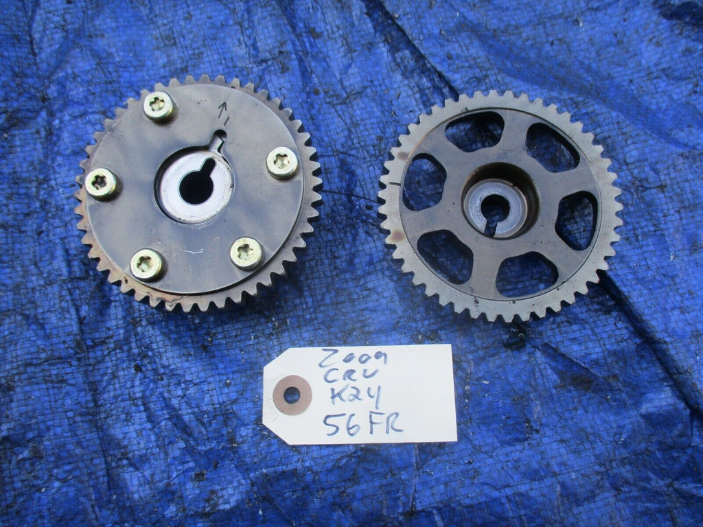 07-09 Honda CRV K24Z1 camshaft cam gears set VTC gear R44 engine motor OEM K24