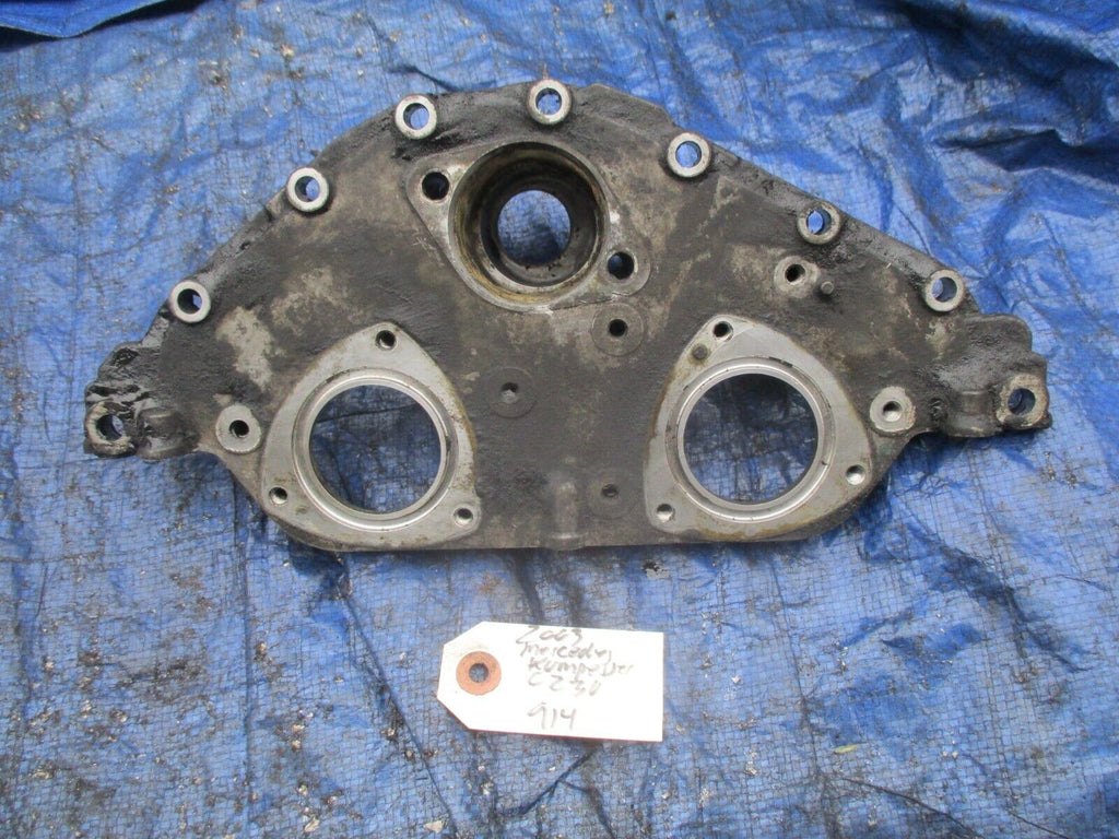 2003 Mercedes Benz C230 Kompressor top timing chain cover assembly 2710160806