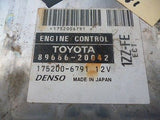 2001 Toyota Celica GT engine computer ECU ECM 89666-20042 175200-6791 DENSO