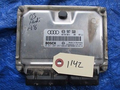 2003 Audi A8 engine computer ECM ECU OEM 4E0 907 560 Bosch 0 261 207 257 OEM